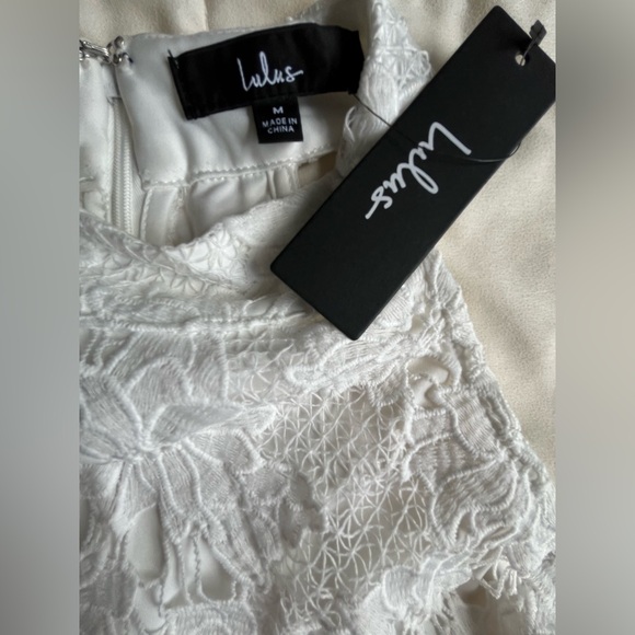 Lulu's White Lace Dress - Picture 11 of 12